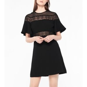 sandro black dress